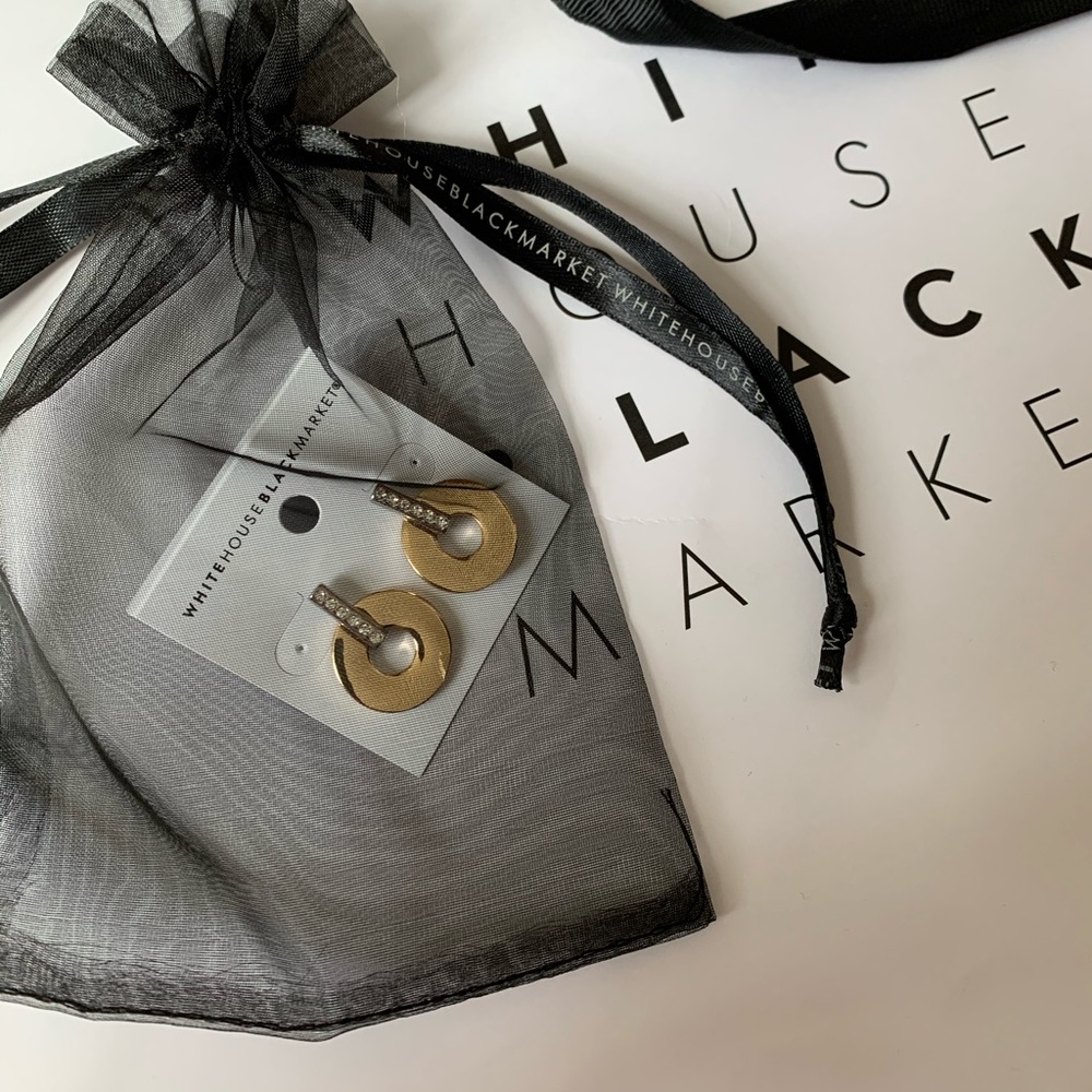 White House Black Market Gold Earrings